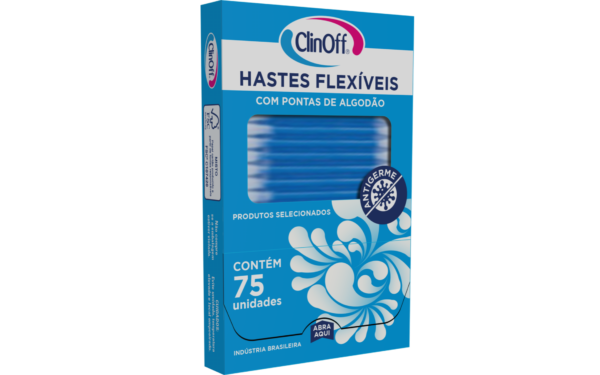 Hastes Flexíveis Clin Off - 75 Unidades